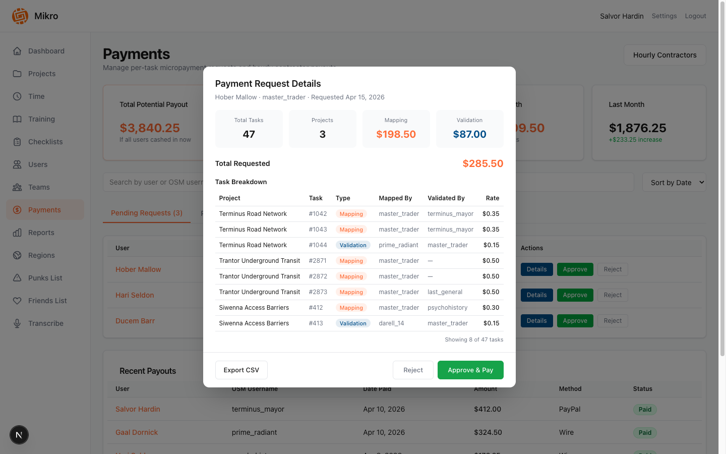 Payments
